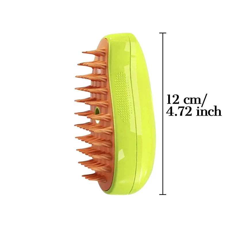 Cat Dog Pet Grooming Comb with Electric Spray Water Steam Soft Silicone Brush Kitten Pet Bath Brush Massage Pet Hair Remover