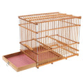 Bamboo Woven Bird Cage - Portable Lightweight Carrier for Finches & Parakeets